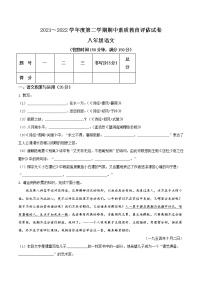 【8语】芜湖市市区2021-2022学年八年级下学期期中语文试题