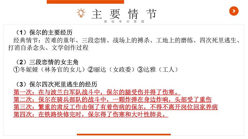《钢铁是怎样炼成的》复习课件-中考一轮复习第二弹：名著导读06
