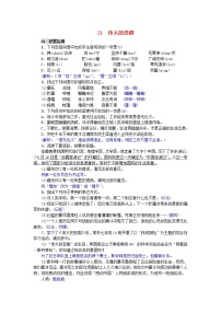 人教部编版七年级下册伟大的悲剧练习题