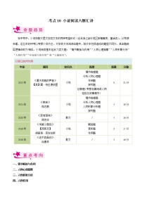 考点10 小说阅读六题汇讲（原卷版+解析版）-备战2023年中考语文一轮复习考点帮（浙江专用）