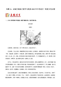 专题11：记叙文阅读之情节与线索【习题精练】-备战2023年中考语文一轮复习考点帮（全国通用）