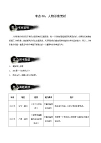 考点08：人物形象赏析（讲解）（教师版+学生版）-2023年中考语文记叙文阅读黄金技巧十讲