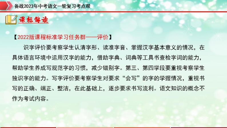 备战2023年中考语文一轮复习课件+习题  专题01：字音字形 （全国通用）05