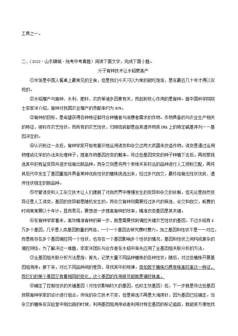 备战2023年中考语文一轮复习课件+习题  专题18：说明文阅读之说明方法及作用 （全国通用）03