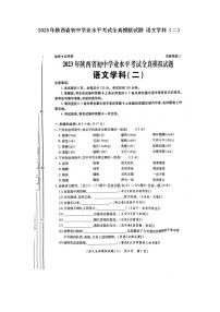 2023年陕西省榆林市子洲县希望中学中考二模语文试题