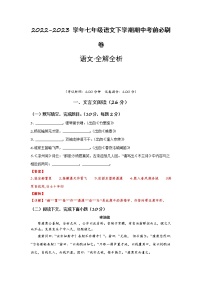 语文（上海A卷）——2022-2023学年语文七年级下册期中综合素质测评卷（含解析）