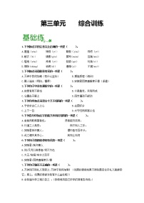 第三单元 【专项练习】——2022-2023学年部编版语文九年级下册单元综合复习（原卷版+解析版）