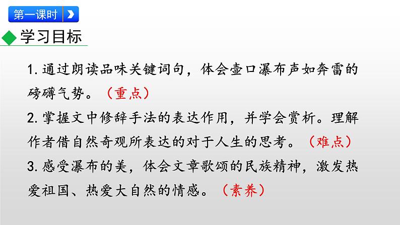 部编版八年级语文下册--17 壶口瀑布（精品课件）第3页