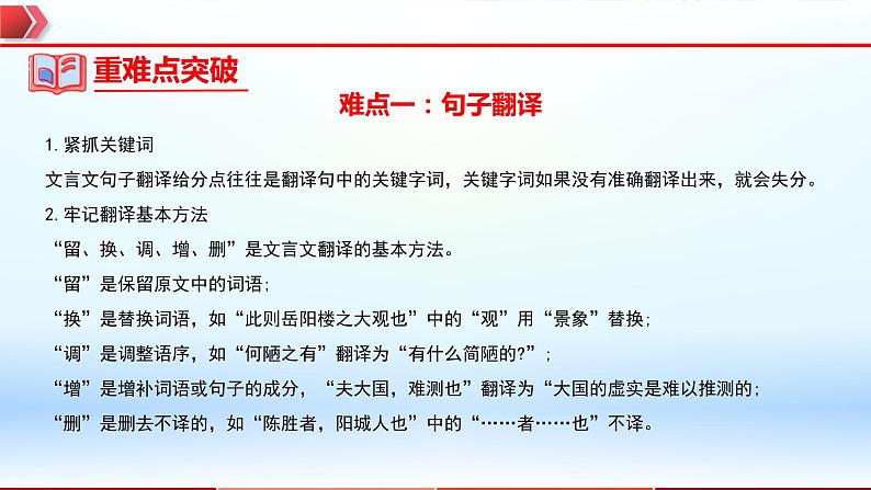 2023年中考语文一轮复习通关课件专题17：九年级上册文言文整理 (含答案)第5页