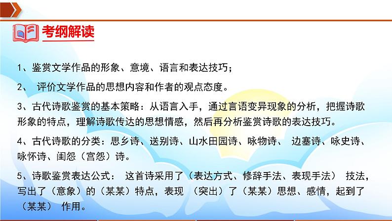 2023年中考语文一轮复习通关课件专题21：七年级下册诗歌鉴赏 (含答案)第4页