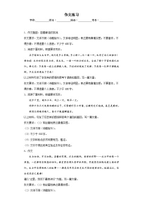 作文练习-2023年中考语文考前专项练习（吉林）