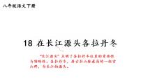 语文八年级下册在长江源头各拉丹冬说课ppt课件