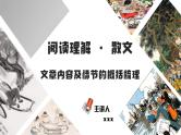 中考语文二轮复习文本阅读散文阅读汇编课件专题12  文章内容及情节的概括梳理 (含答案)