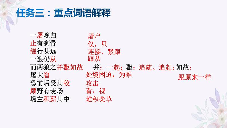 中考语文一轮专题复习：文言文复习《狼》《穿井得一人》《杞人忧天》课件PPT06