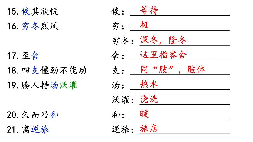 中考一轮文言文复习《送东阳马生序》课件第7页