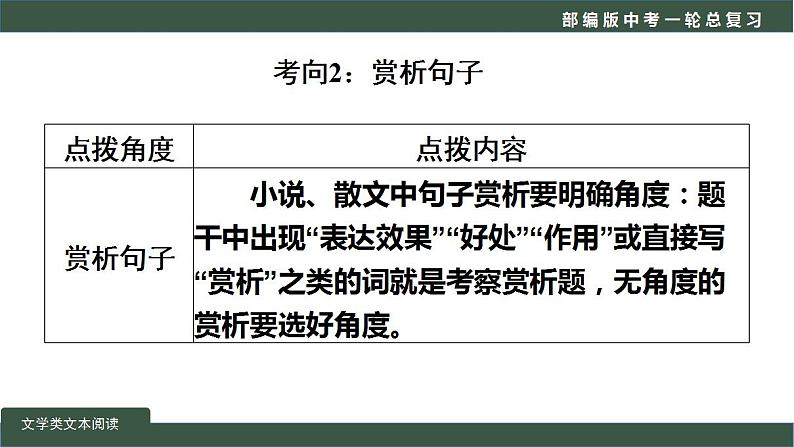 中考语文一轮复习考点讲练测课件专题04  现代文阅读之品味鉴赏 (含答案)第7页