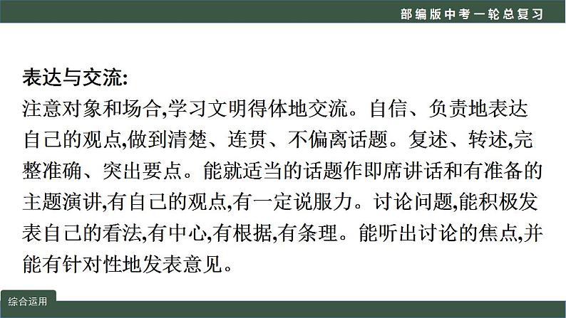 中考语文一轮复习考点讲练测课件专题05  语言文字运用之综合运用 (含答案)第4页