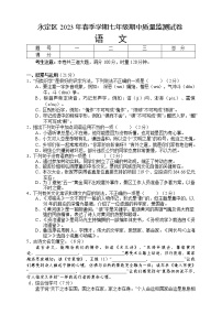 湖南省张家界市永定区2022-2023学年七年级下学期期中质量监测语文试题