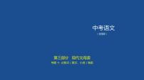 中考语文二轮复习讲练课件10专题十记叙文(散文、小说)阅读 (含答案)