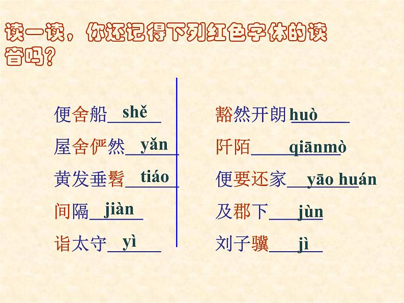 人教部编版八年级语文下册9.桃花源记   课件第4页
