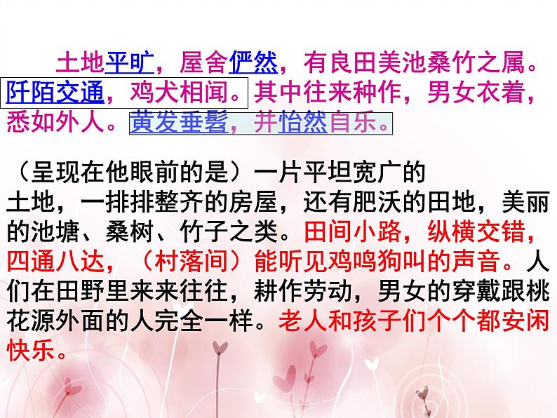 人教部编版八年级语文下册9.桃花源记   课件第8页