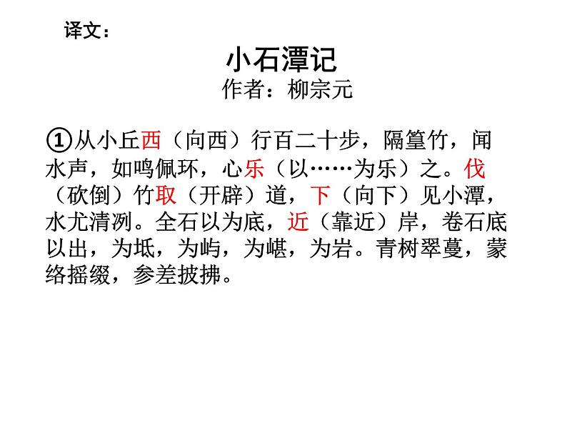 人教部编版八年级语文下册10.小石潭记   课件第4页