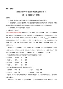 真题重组卷01-冲刺2023年中考语文精选真题重组卷(湖南长沙专用)