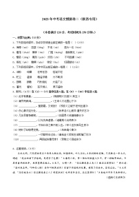 2023年中考语文模拟卷二（陕西专用）