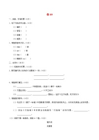 中考语文三轮冲刺过关小练习卷09（含答案）