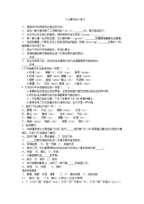 语文八年级下册大雁归来测试题