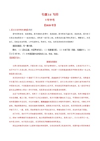 中考语文模拟试卷分类汇编专题14 写作（教师版)