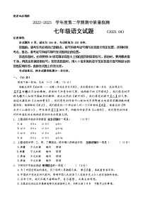 山东省济南市历城区2022-2023学年七年级下学期期中考试语文试题