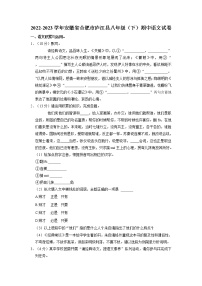 安徽省合肥市庐江县2022-2023学年八年级下学期期中语文试题