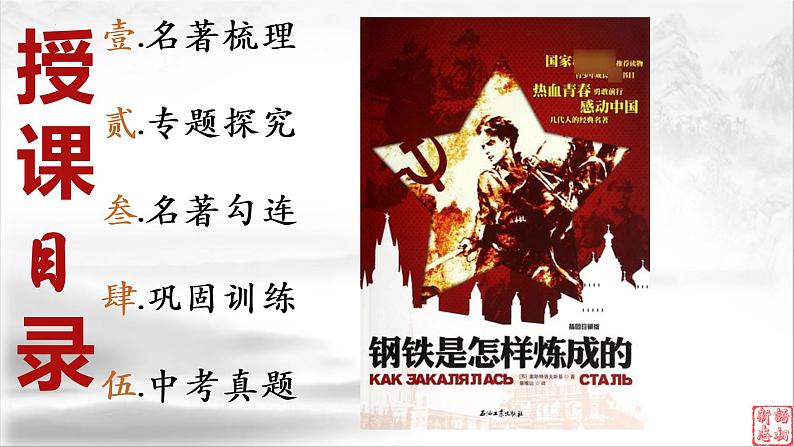15《钢铁是怎样炼成的》：永不磨灭的红色经典（上）-备战2023年中考语文名著复习终极版课件PPT02