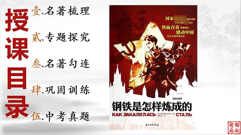 16《钢铁是怎样炼成的》：永不磨灭的红色经典（下）-备战2023年中考语文名著复习终极版课件PPT第2页