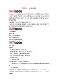 专题14 议论文阅读-2023年中考语文二轮复习专题讲解与满分特训（全国通用）