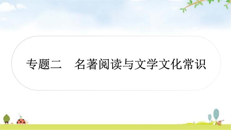 中考语文复习积累运用专题二名著阅读与文学文化常识1作业课件01