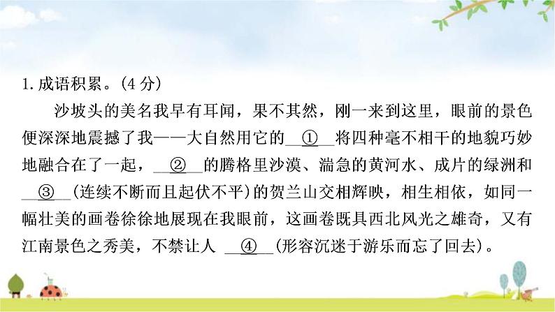 中考语文复习积累运用专题三成语积累与运用作业课件第2页