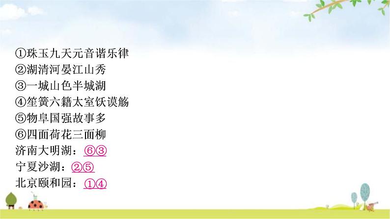 中考语文复习积累运用专题四对联、谜语作业课件03