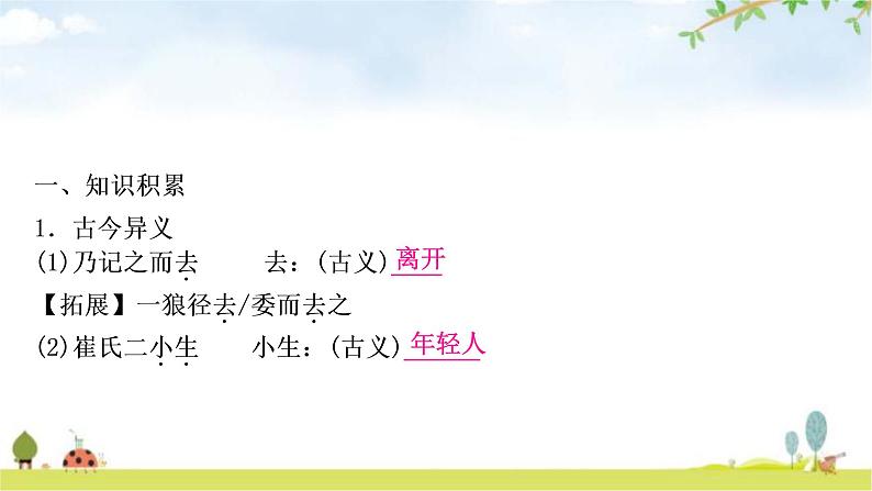 中考语文复习文言文10小石潭记教学课件第5页