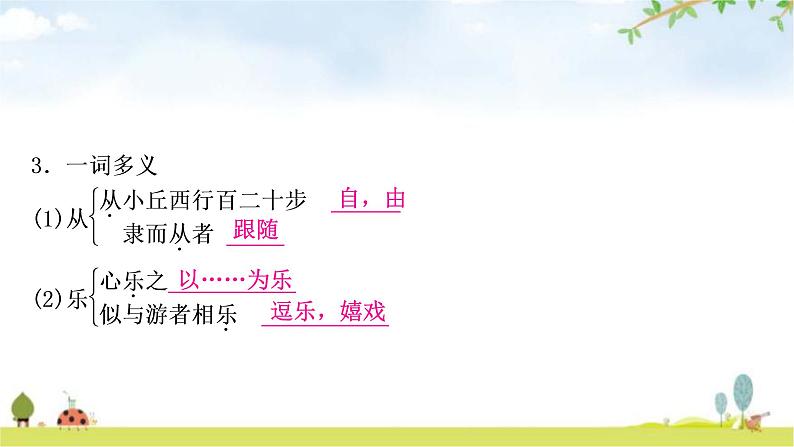 中考语文复习文言文10小石潭记教学课件第8页