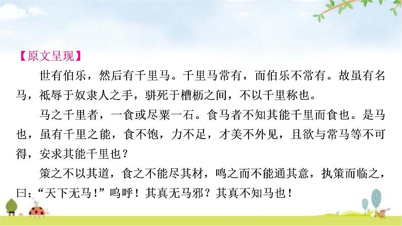 中考语文复习文言文13马说教学课件第3页