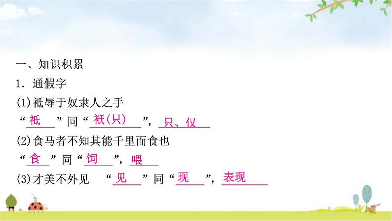 中考语文复习文言文13马说教学课件第4页
