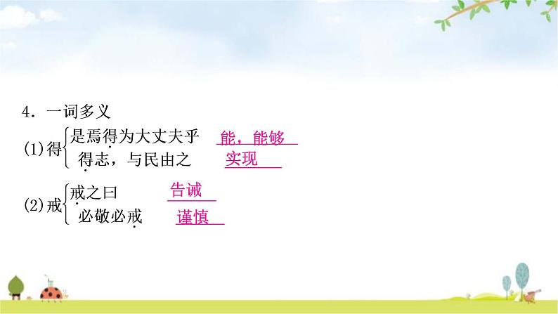 中考语文复习文言文17富贵不能淫教学课件05