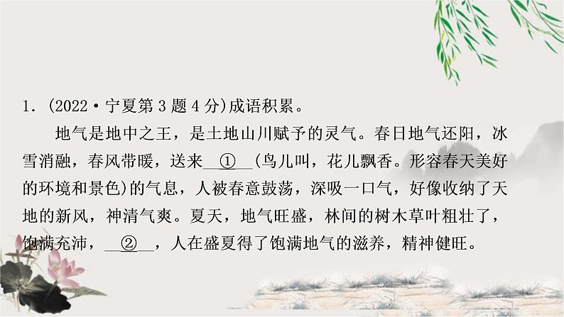 中考语文复习积累运用专题三成语积累与运用教学课件第3页