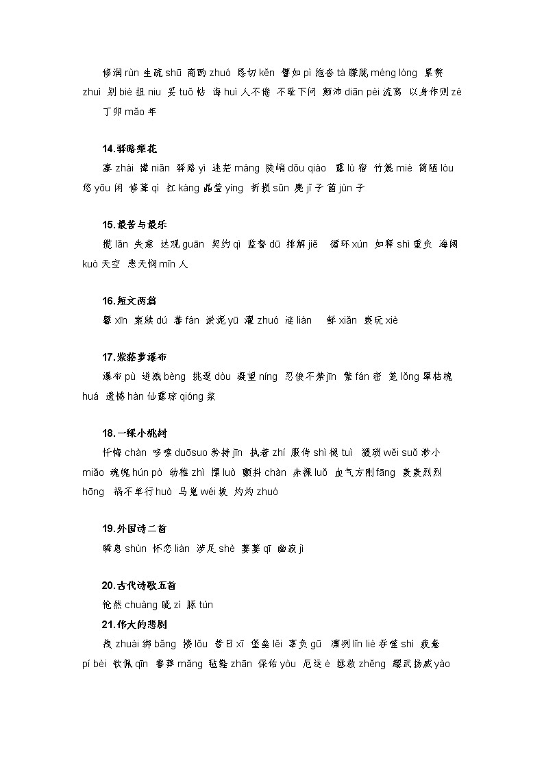 字音字形汇总-2022-2023学年七年级语文下学期期中期末考前单元复习+专项练习+模拟金卷（部编版）解析版第3页