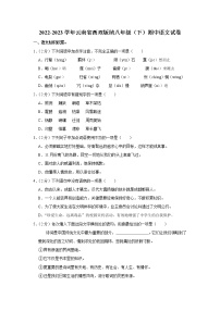 云南省西双版纳2022-2023学年八年级下学期期中语文试卷（含答案）