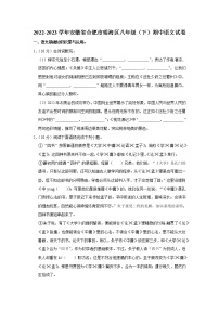 安徽省合肥市瑶海区2022-2023学年八年级下学期期中语文试卷（含答案）