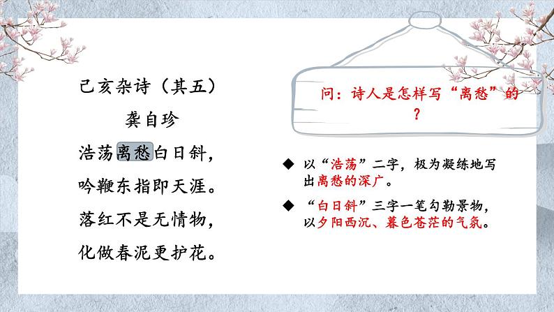 《登幽州台歌、己亥杂诗》群文阅读课件PPT第8页