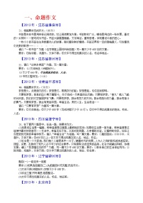 2013年中考语文试题分类汇编：作文